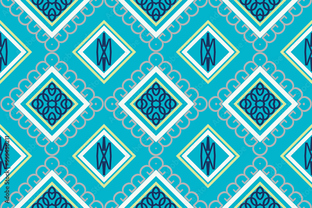 Fototapeta premium Simple ethnic design in the Philippines. traditional pattern African art It is a pattern created by combining geometric shapes. Design for print. Using in the fashion industry.