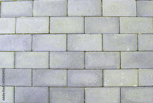 Wallpaper Mural Texture of gray rectangular stone tiles, asphalt color background, closeup macro Torontodigital.ca