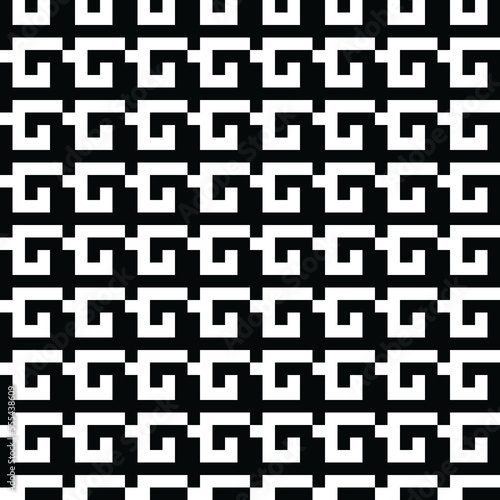 black and white seamless pattern Abstract Minimalist vector seamless texture. Minimalist geometric background. Monochrome repeating pattern with broken lines.