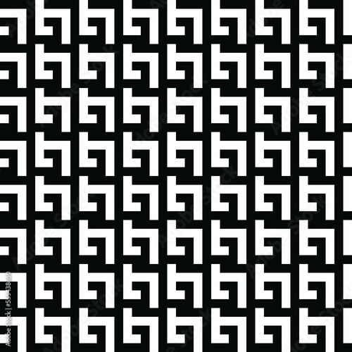 Abstract Minimalist vector seamless pattern. Minimalist stylish abstract texture. Repeating geometric braided lines from rectangular tiles.