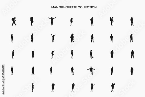 man silhouette collection