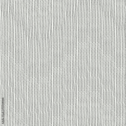 Seamless repeating pattern with hand drawn uneven tight pinstripes on white background for surface design and other design projects