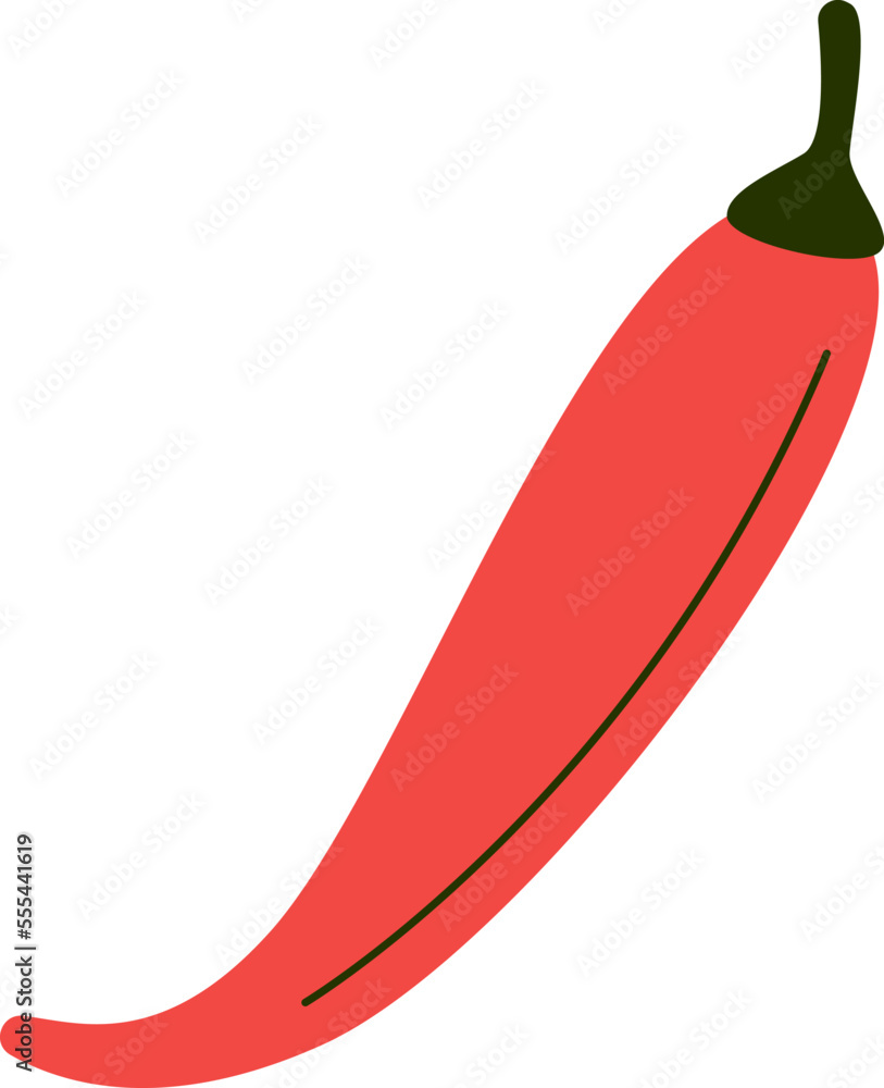 Red hot chilli pepper flat icon Agriculture Red hot chilli pepper flat icon Agriculture