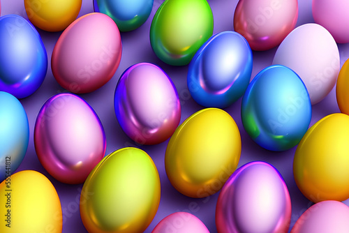 easter eggs. Illustration photo