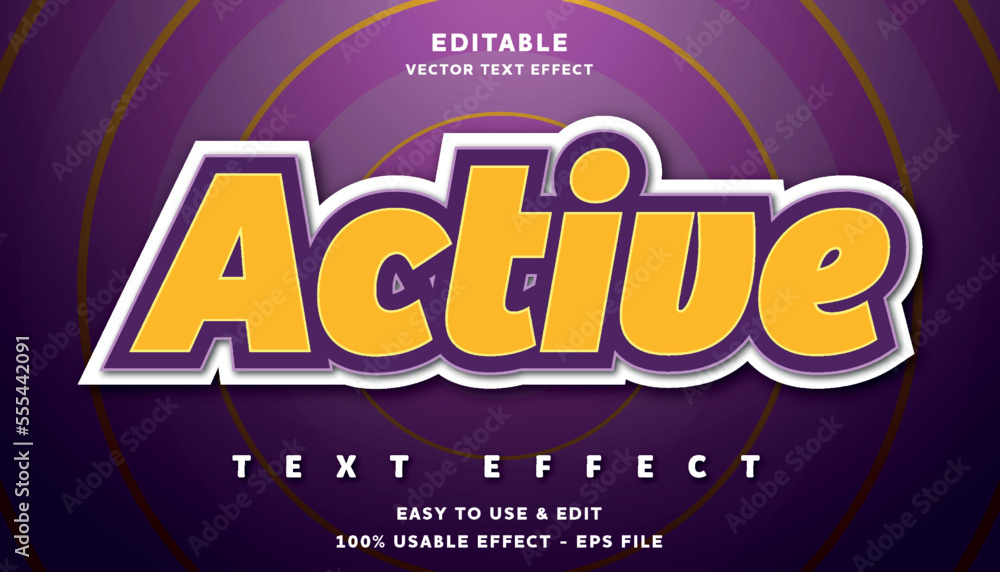 active editable text effect with modern and simple style, usable for logo or campaign title
active editable text effect with modern and simple style, usable for logo or campaign title