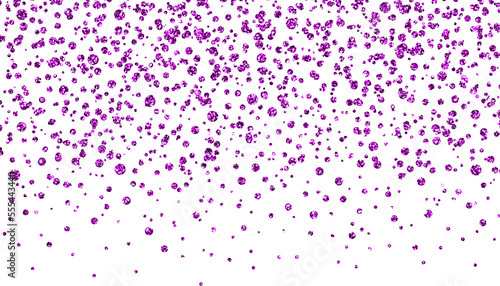Purple Sparkling Confetti Diamonds Overlay Transparent PNG background