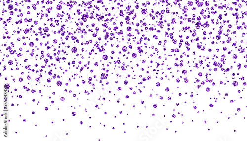 Sparkling Glitter Confetti Overlay Transparent PNG background, New Years Purple Crystal Confetti 