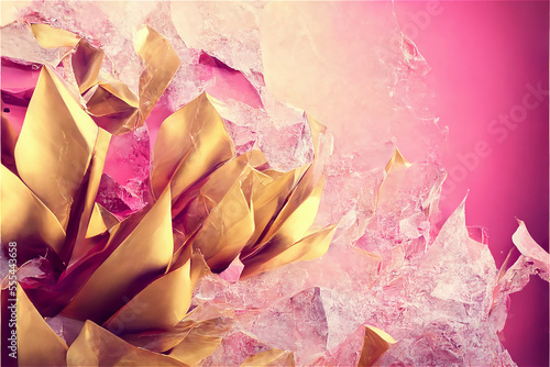 precious pink and gold luxu...