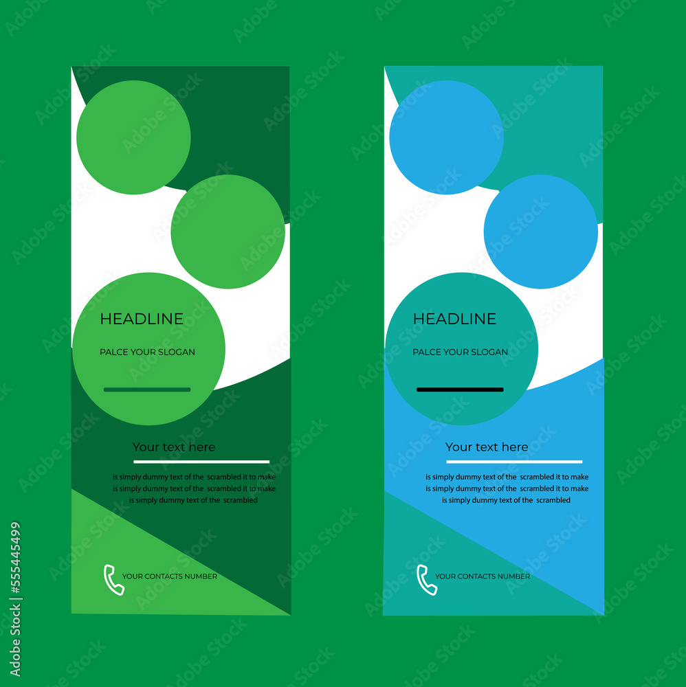 Roll up banner design print template Roll up banner design print template