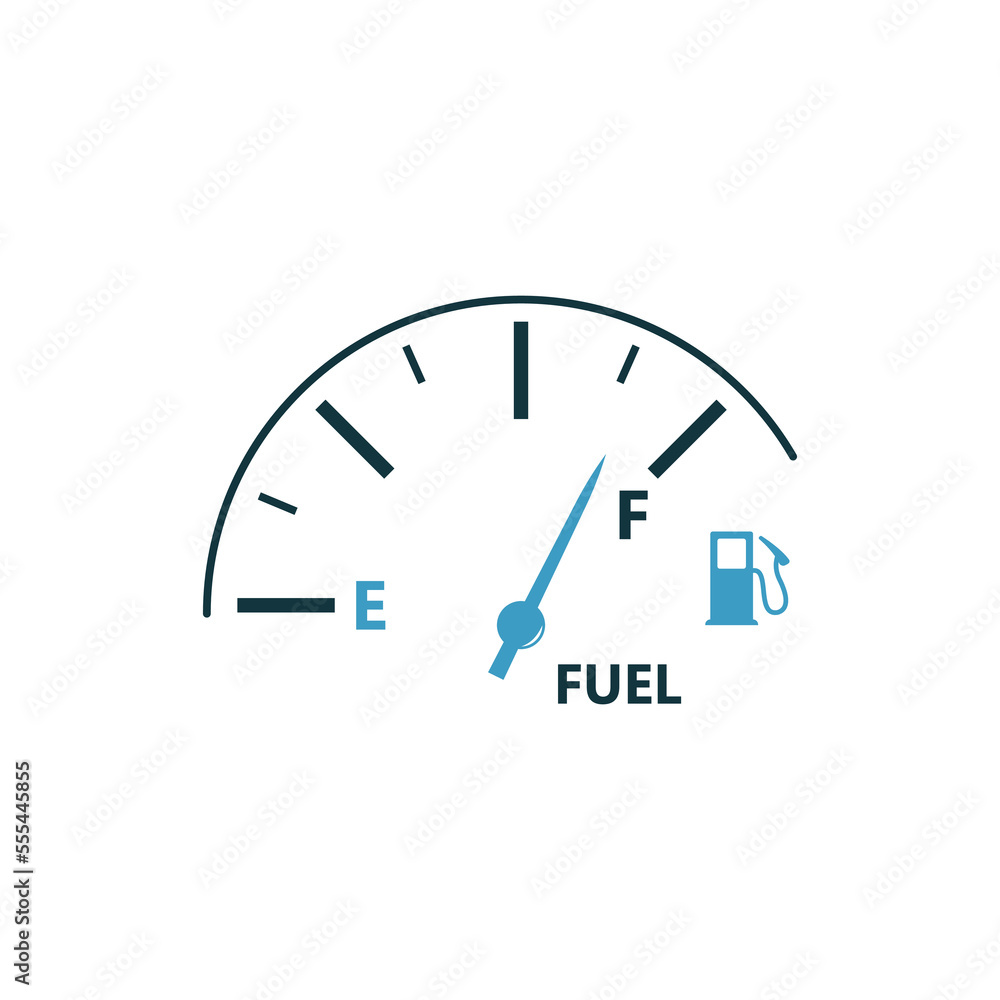 Vector illustration fuel indicator logo template Vector illustration fuel indicator logo template
