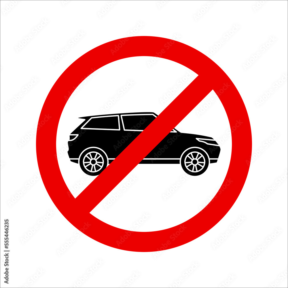 Parking prohibited sign isolated icon vector illustration design on white background Parking prohibited sign isolated icon vector illustration design on white background