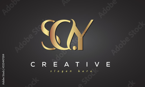 SCY creative luxury logo design