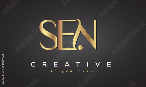 SEN creative luxury logo design