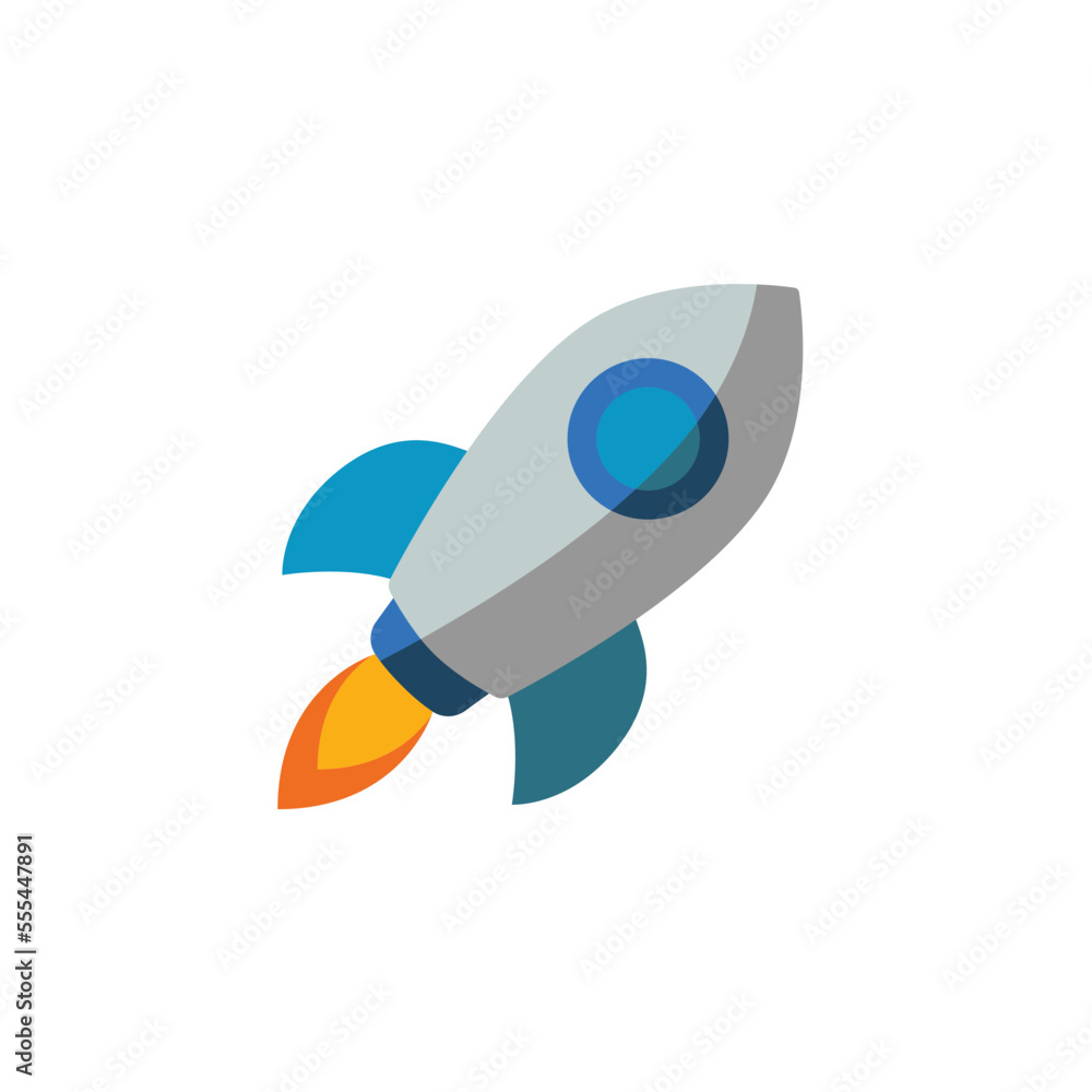 Obraz premium rocket icon design vector template