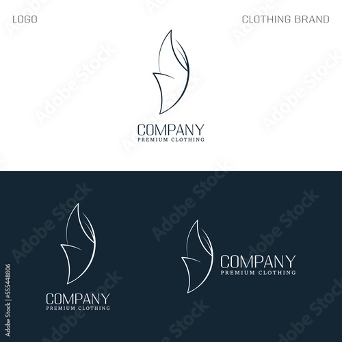 Сlothing logo template vector, perm logo