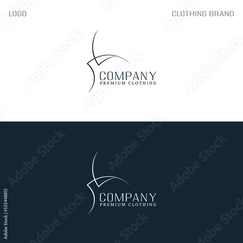 Сlothing logo template vector, perm logo