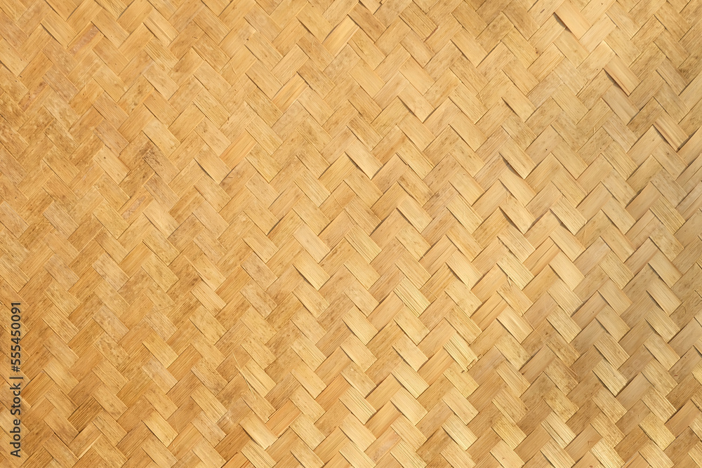 Bamboo weaving pattern background, Wood texture Bamboo weaving pattern background, Wood texture