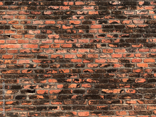 Red brick wall texture, Old wall background