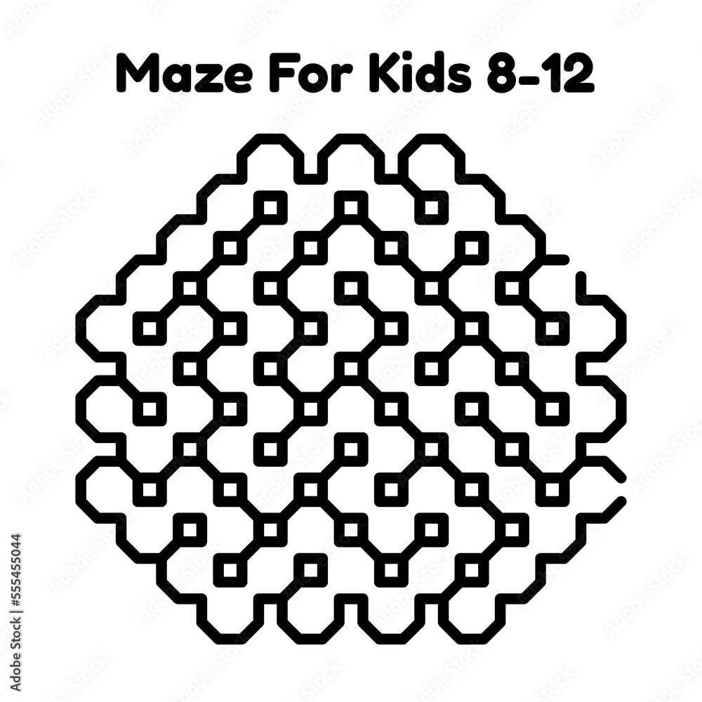 Fototapeta premium Maze For Kids Age 8 - 12