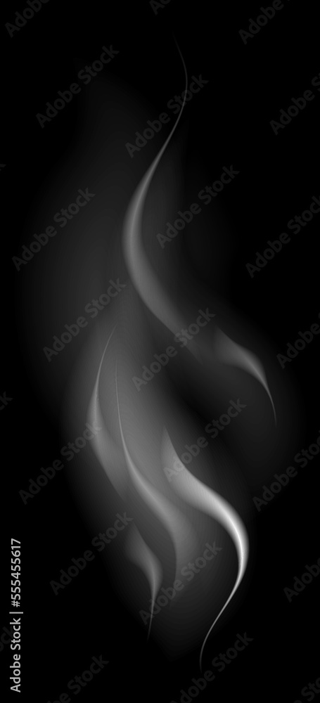 Cigarette vapor. Hot air stream. Realistic fog Cigarette vapor. Hot air stream. Realistic fog