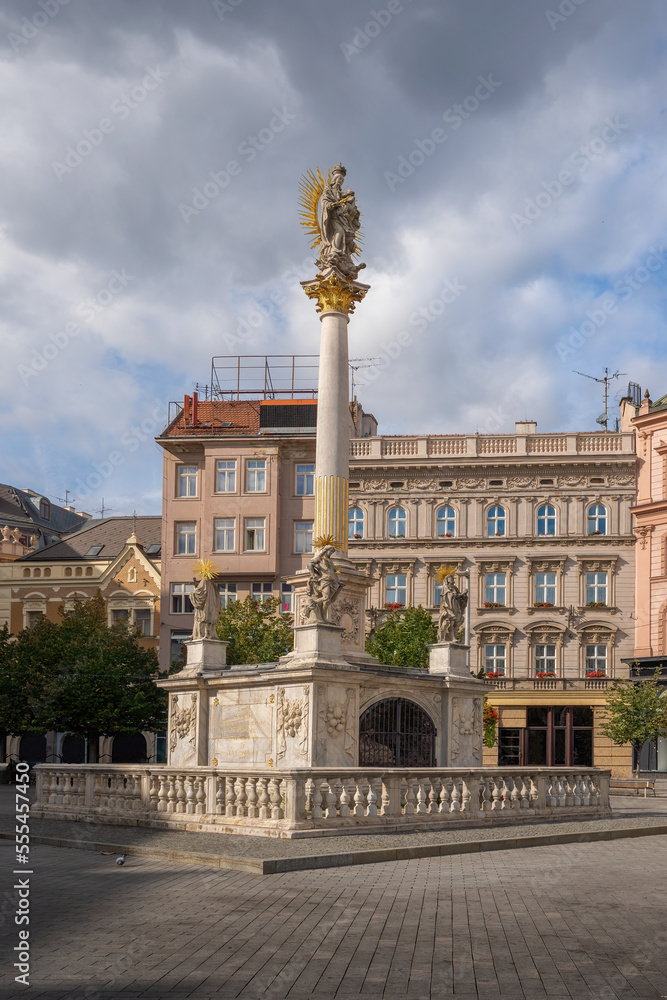 Baroque Plague Column at Freedom Square - Brno, Czech Republic