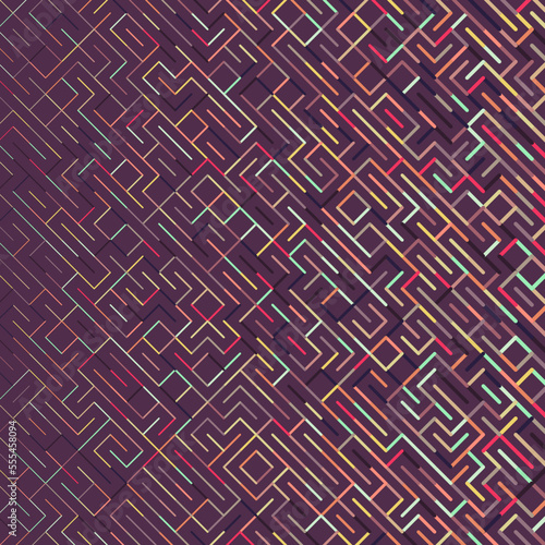 Color rotated lines background abstract illustration