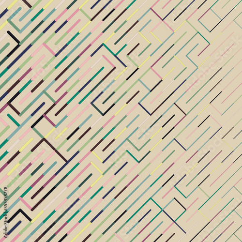 Color rotated lines background abstract illustration