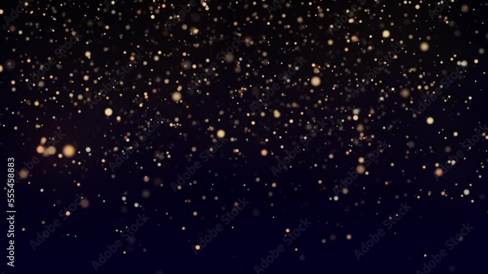 This stock motion graphic shows falling, swirling gold particles. This abstract background will decorate your projects related to the holiday, Christmas, New Year. This stock motion graphic shows falling, swirling gold particles. This abstract background will decorate your projects related to the holiday, Christmas, New Year.