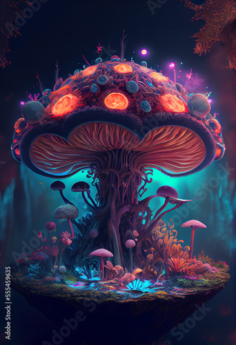 Psychedelic Shrooms Illustrations