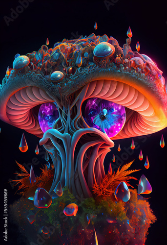 Psychedelic Shrooms Illustrations © Klein