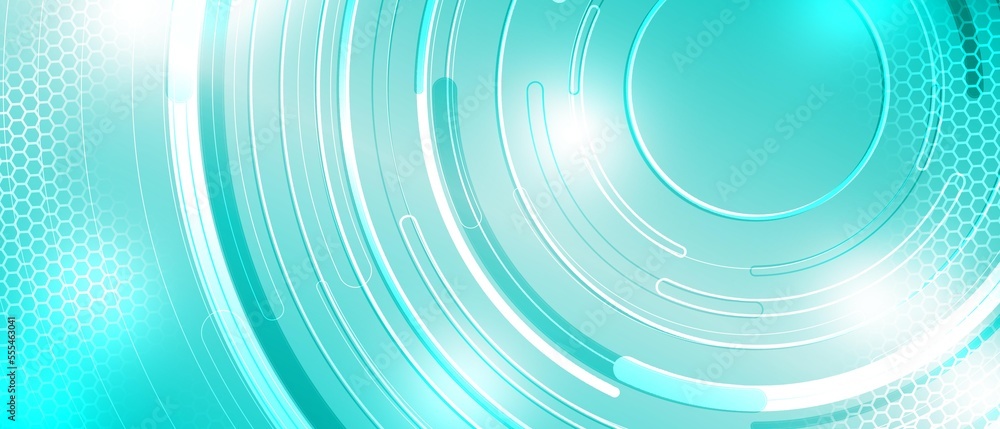 Minimal abstract circle design with bright oxygene decoration Minimal abstract circle design with bright oxygene decoration