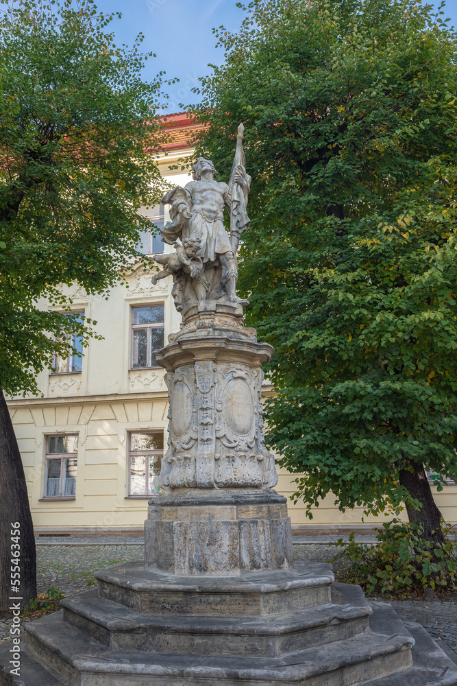 Fototapeta premium Saint Florian Statue - Olomouc, Czech Republic