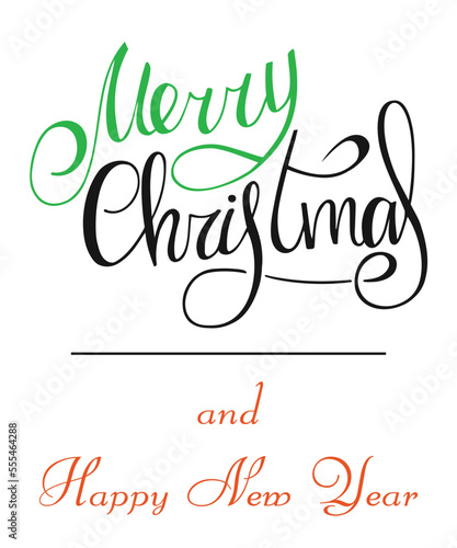 merry christmas lettering