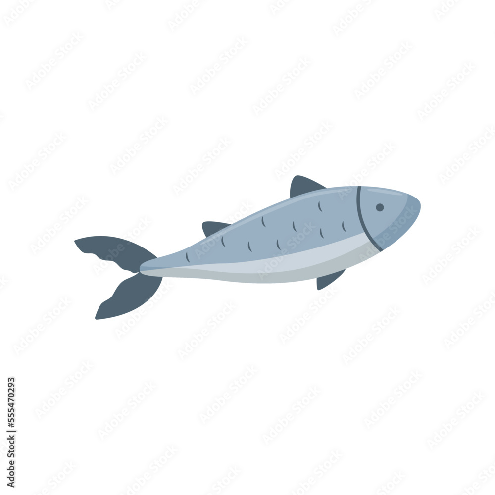 Tuna enriched with vitamin D vector illustration. Source of vitamin D, fish isolated on white background. Nutrition, health, diet concept Tuna enriched with vitamin D vector illustration. Source of vitamin D, fish isolated on white background. Nutrition, health, diet concept