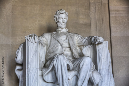 Statue of Abraham Lincoln, Lincoln Memorial, Washington D.C., United States of America