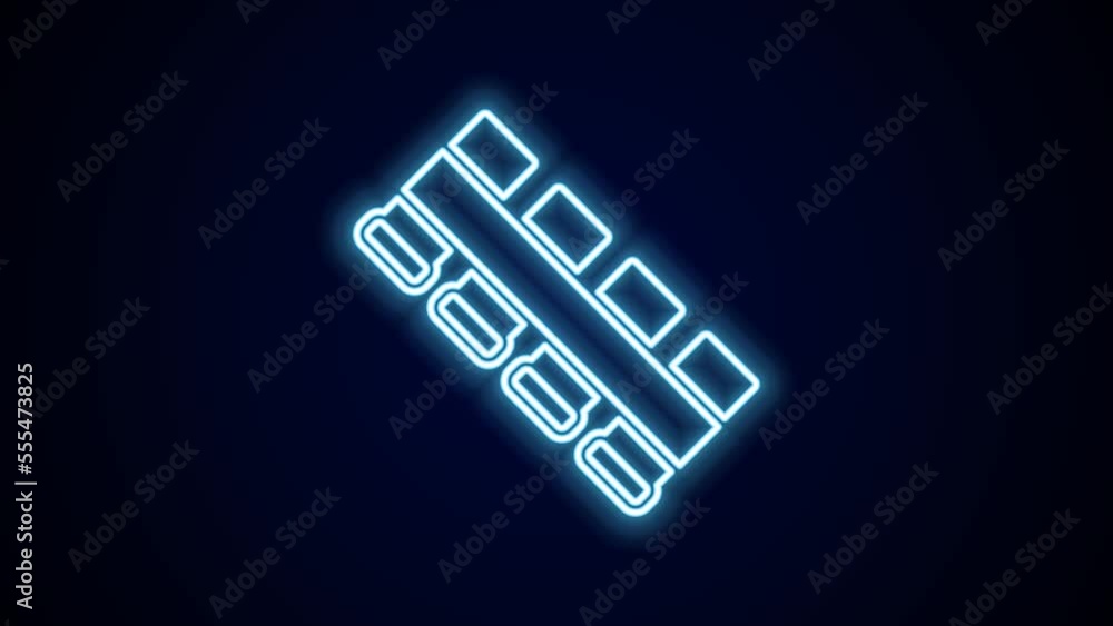 Glowing neon line Hunting cartridge belt with cartridges icon isolated on black background. Bandolier sign. Hunter equipment, armament. 4K Video motion graphic animation Glowing neon line Hunting cartridge belt with cartridges icon isolated on black background. Bandolier sign. Hunter equipment, armament. 4K Video motion graphic animation