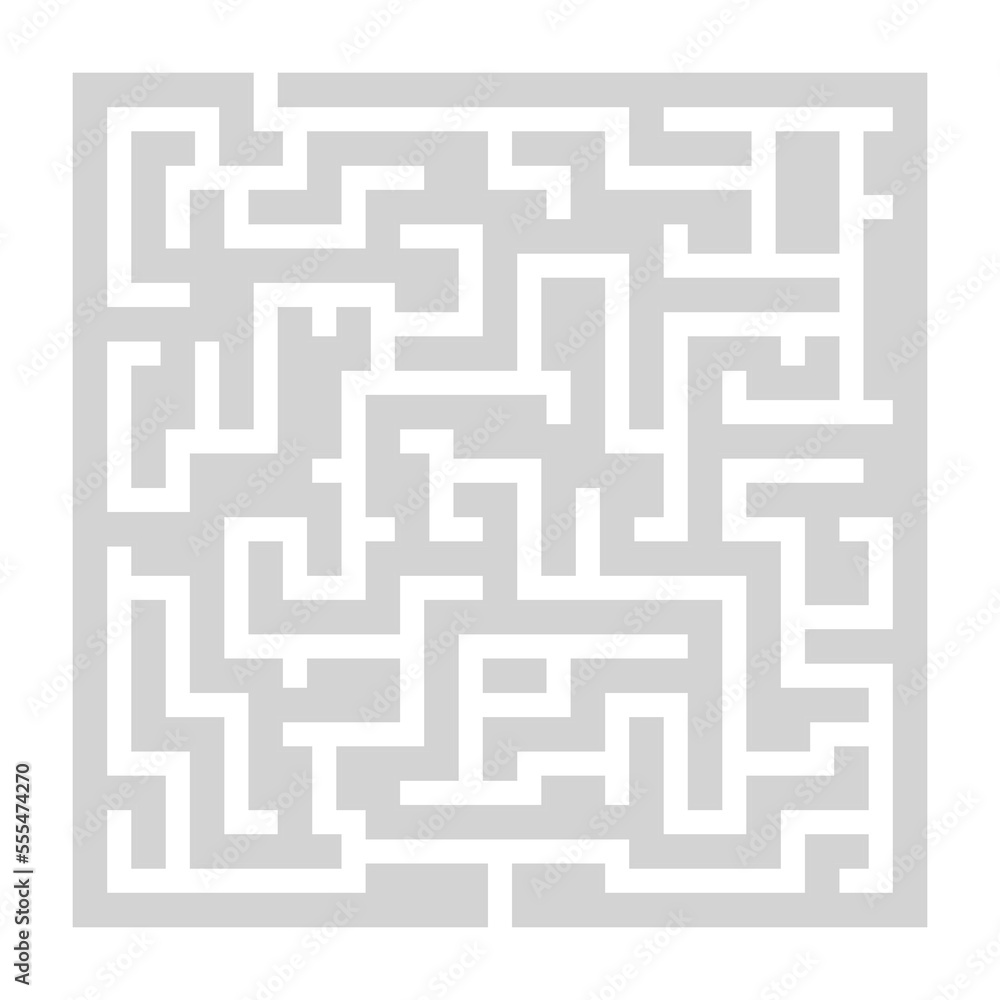 Square maze for kids. Simple puzzle: Square maze for kids. Simple puzzle: