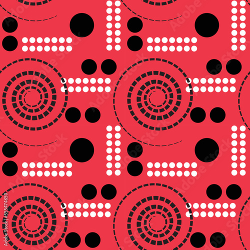 Seamless, Hand-drawn traditional ancient tribal folk art, India. Pictorial language depicting the rural life of the inhabitants of India. seamless pattern for textiles, wrapping paper, or backgrounds