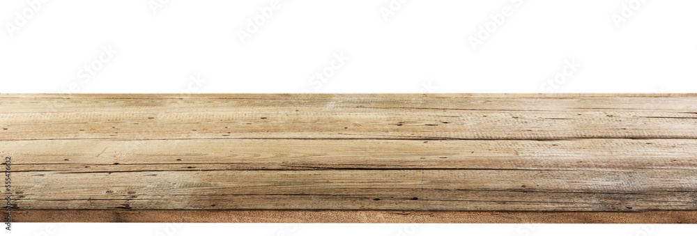 Empty blank wooden table top