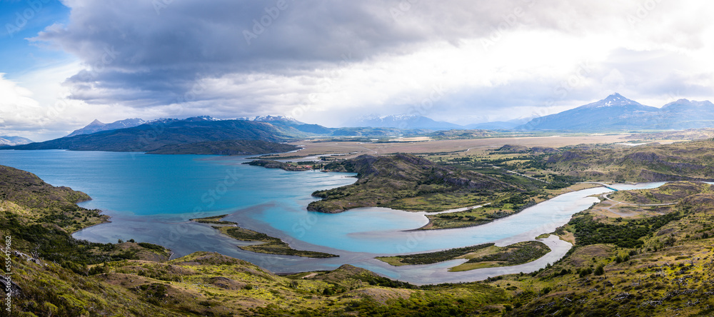amazing landscape of torres del paine national park, chile amazing landscape of torres del paine national park, chile