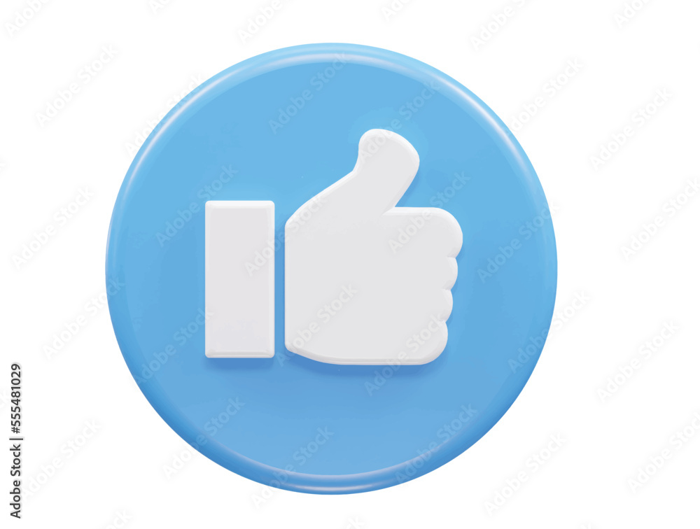 Like icon text effect vector illustration 3d rendering Like icon text effect vector illustration 3d rendering