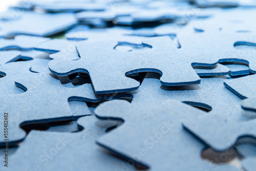 Macro of Puzzle pieces