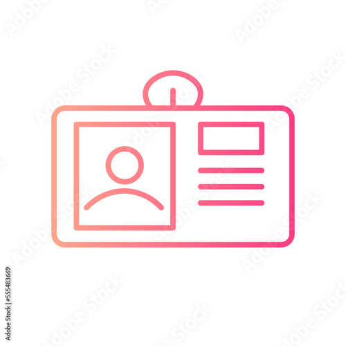 press card gradient icon