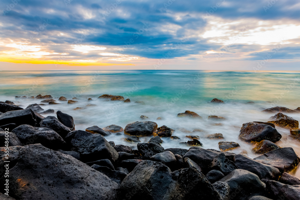 Sunrise over the Pacific Ocean; Kauai, Hawaii, United States of America Sunrise over the Pacific Ocean; Kauai, Hawaii, United States of America