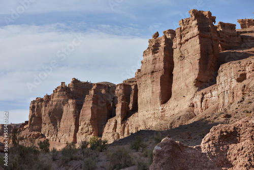 Canyon with vulcanic rocks