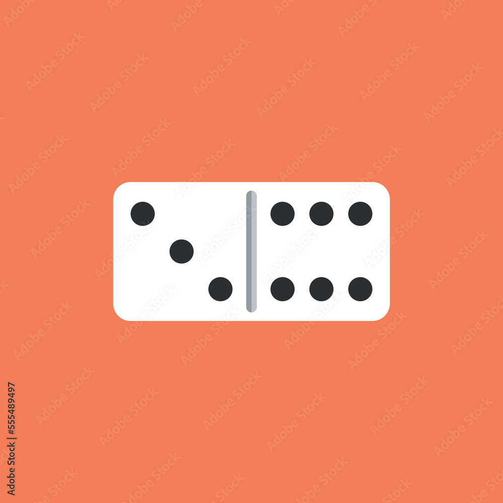 Vector illustration of domino icon.