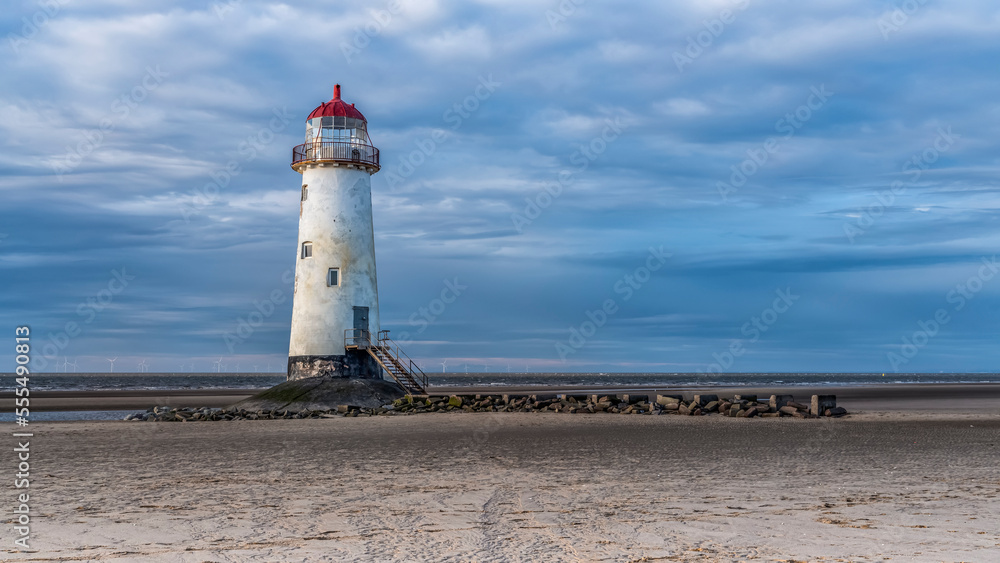 Point of Ayre Lighthouse on the North coast of Wales; Wales Point of Ayre Lighthouse on the North coast of Wales; Wales