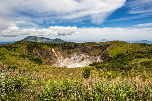 Crater of Mount Mahawu volcano; North Sulawesi, Indonesia photo