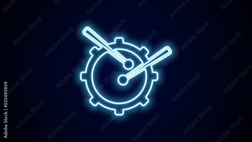 Glowing neon line Drum with drum sticks icon isolated on black background. Music sign. Musical instrument symbol. 4K Video motion graphic animation Glowing neon line Drum with drum sticks icon isolated on black background. Music sign. Musical instrument symbol. 4K Video motion graphic animation