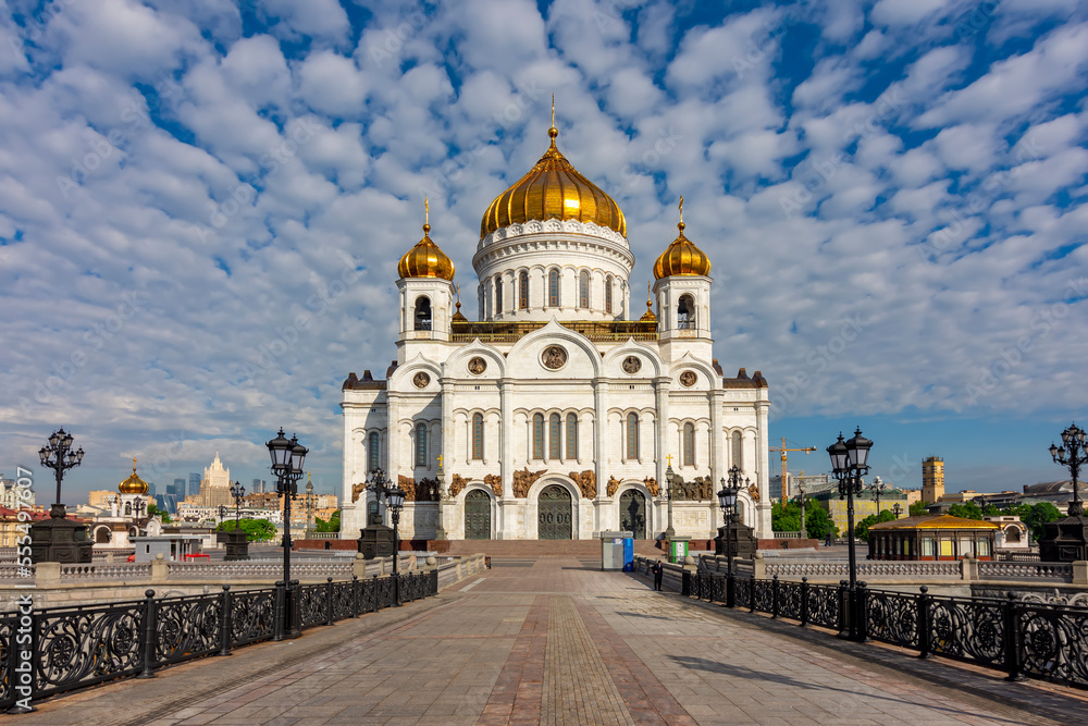 Cathedral of Christ the Savior (Khram Khrista Spasitelya) in Moscow, Russia